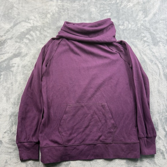 Eddie Bauer Sweater Womens Medium Purple Knit Turtle Neck Pullover Sweatshirt - Picture 1 of 6